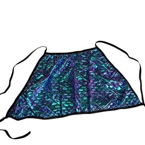 Mermaid Halter Green Blue Purple Metallic Mermaid Scales OS Rave Festival